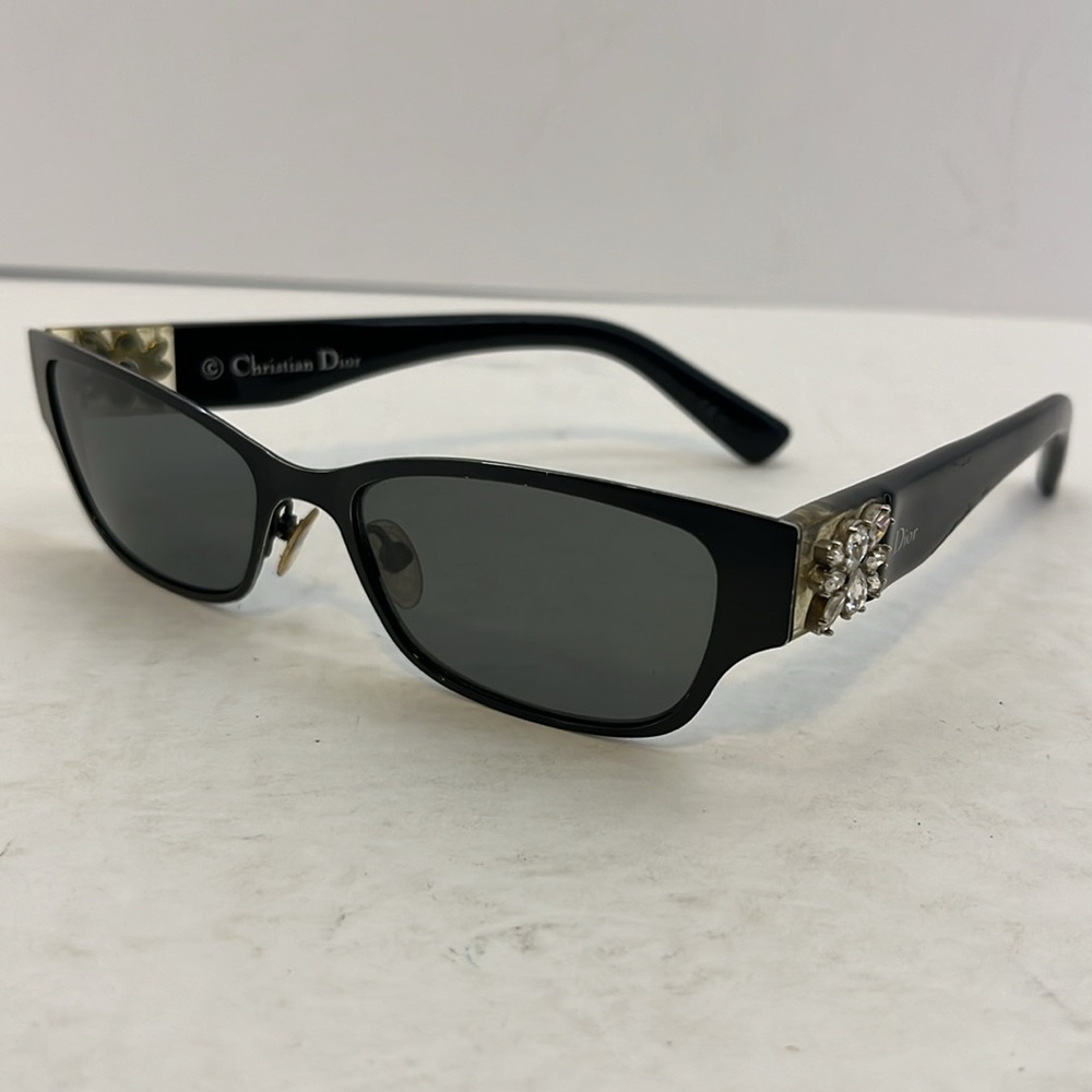 Christian Dior CD3775 Black w/ Rhinestone Eyeglasses or Sunglasses Frames Only - Picture 15 of 16